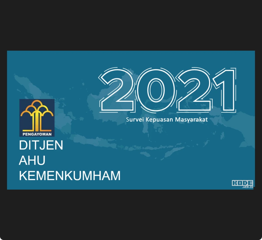Kemenkumham - survei kepuasan masyarakat 2019, 2020, 2021