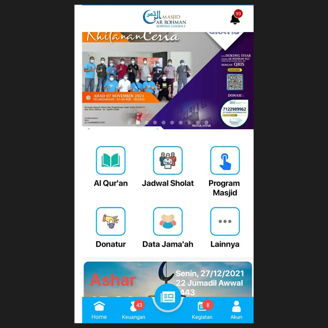 Aplikasi Menejemen Masjid - Android